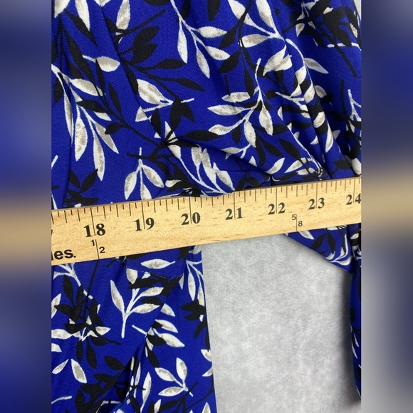 Kasper Women's Signature Wrap Dress Royal blue business casual size 3X - Picture 14 of 14